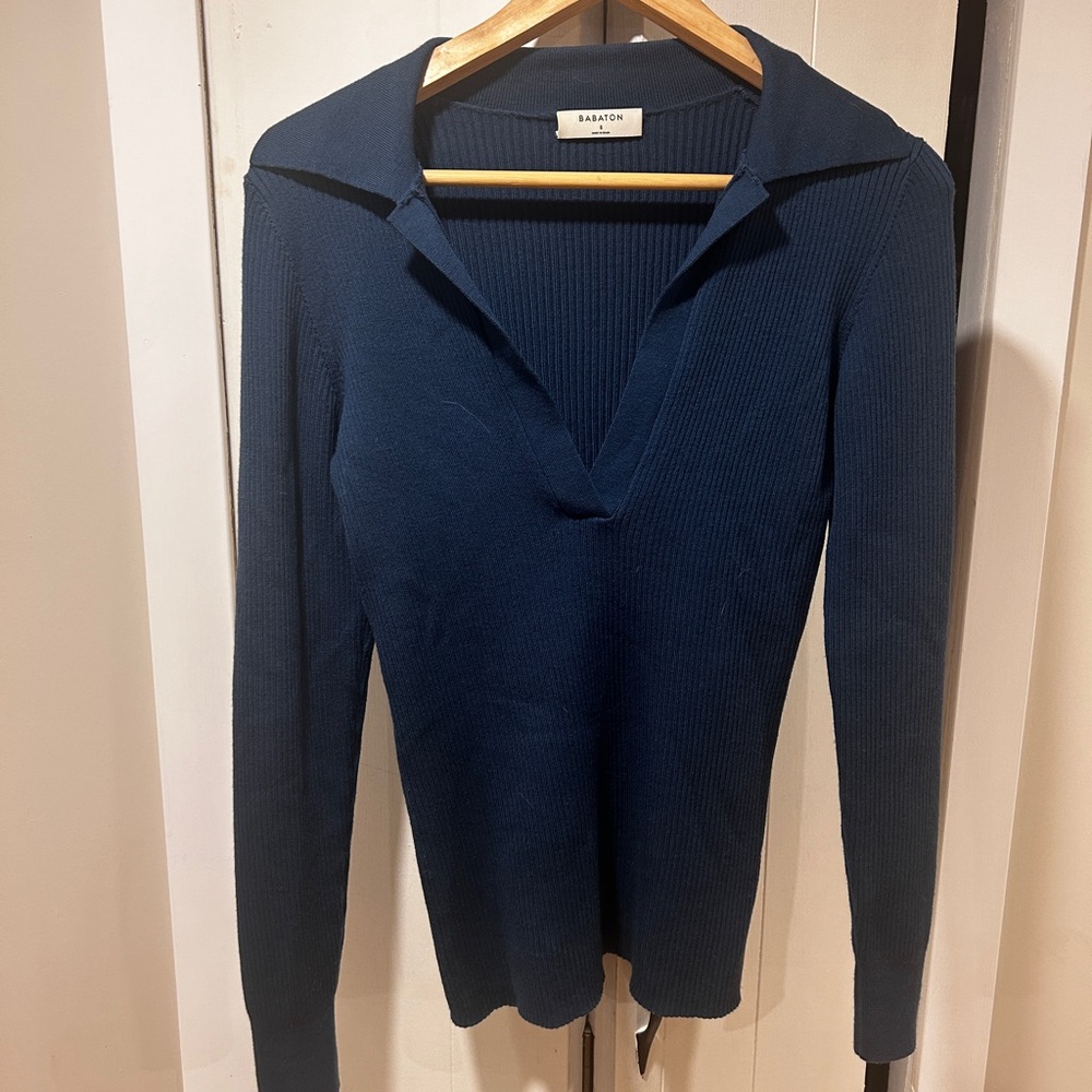 Babaton Contour Polo Long Sleeve Herbage Green